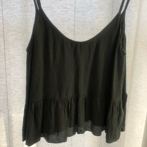 Topshop SageGreen Crop Shirt